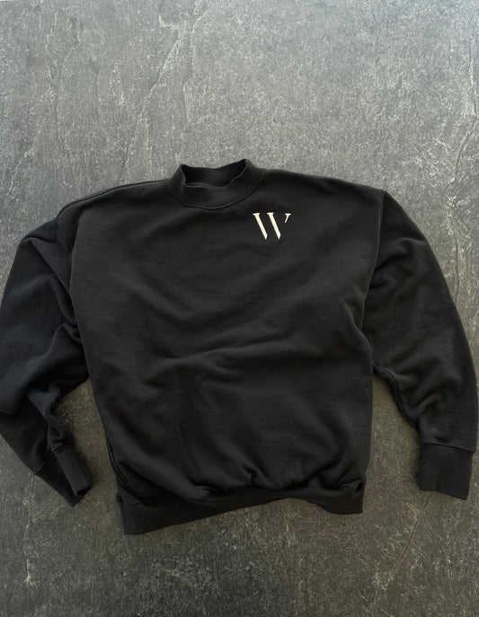 Black crewneck Whip sweat shirt